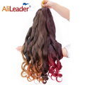 Extensions de cheveux French Curls Cheveux Tressés Ondulés en Spirale